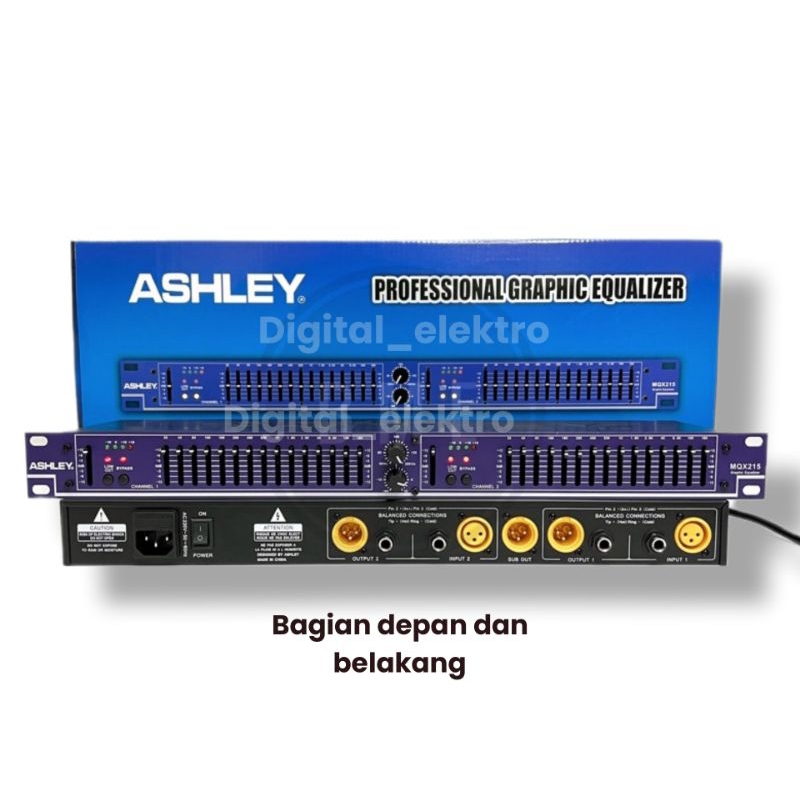 Equalizer Ashley MQX215 / 2x15 channel ORIGINAL