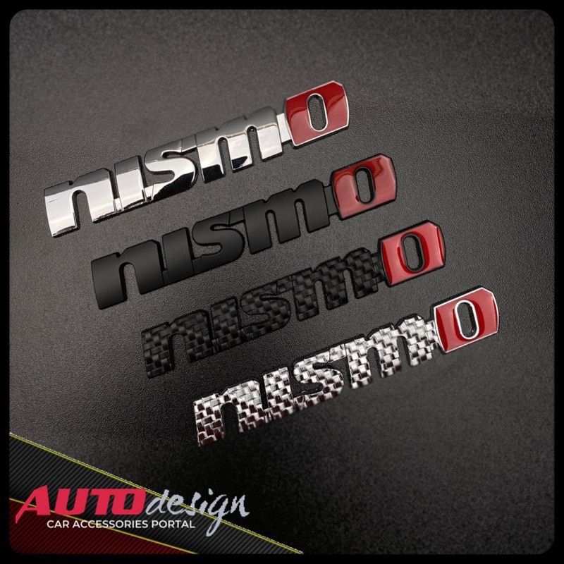 Stiker Mobil Emblem Nismo Logo Nissan 3D Bahan Metal