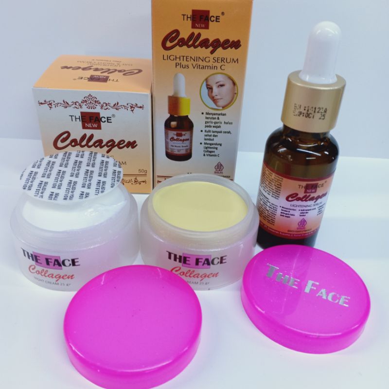 Paket The Face - Cream &amp; Serum Lightening Collagen The Face
