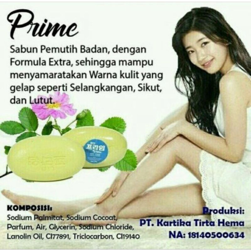 SABUN KOREA PEMUTIH BADAN BPOM/SABUN PRIME MIRACLE