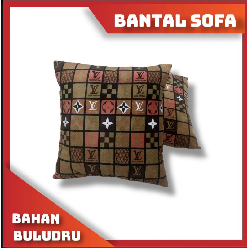 Bantal sofa Buludru motif