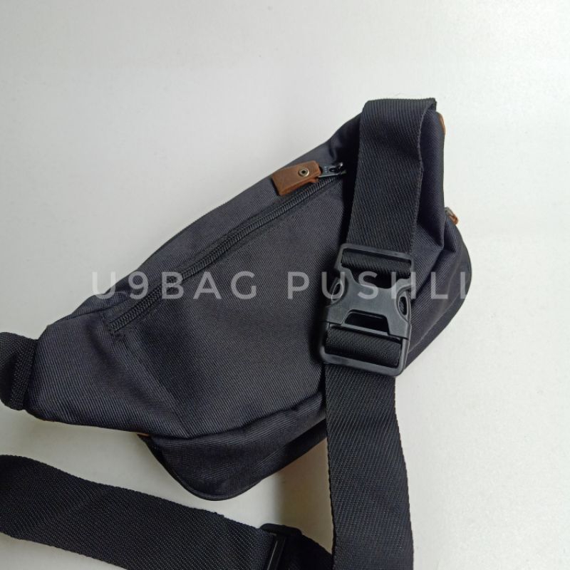 waistbag Pusiill 1403 waistbag cordura+kulitasli waistbag kombinasi kulit Tas pinggang selempang