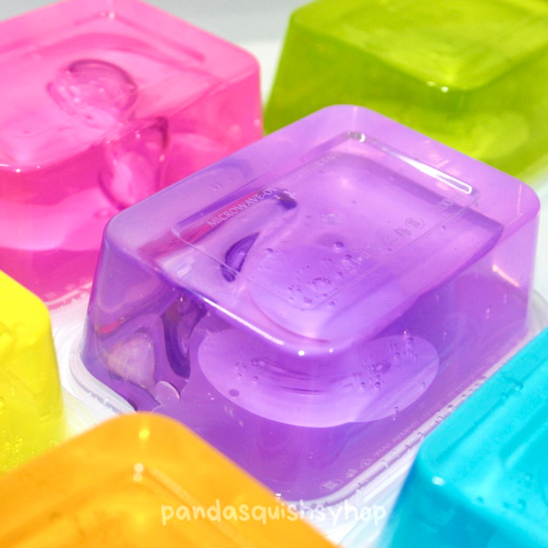 jelly slime by pandasquishyshop / clear slime / jiggly slime / slime best seller / mainan anak / mainan slime / slime crystal / slime warna-warni / slime rainbow / slime pudding / hampers / hadiah / gift / hadiah anak / hadiah ulang tahun / slime bening