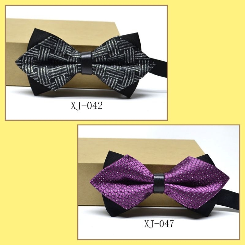 Bow Tie Dasi Kupu Kupu Pria Dewasa Import XJ 2 Lapis / Layers