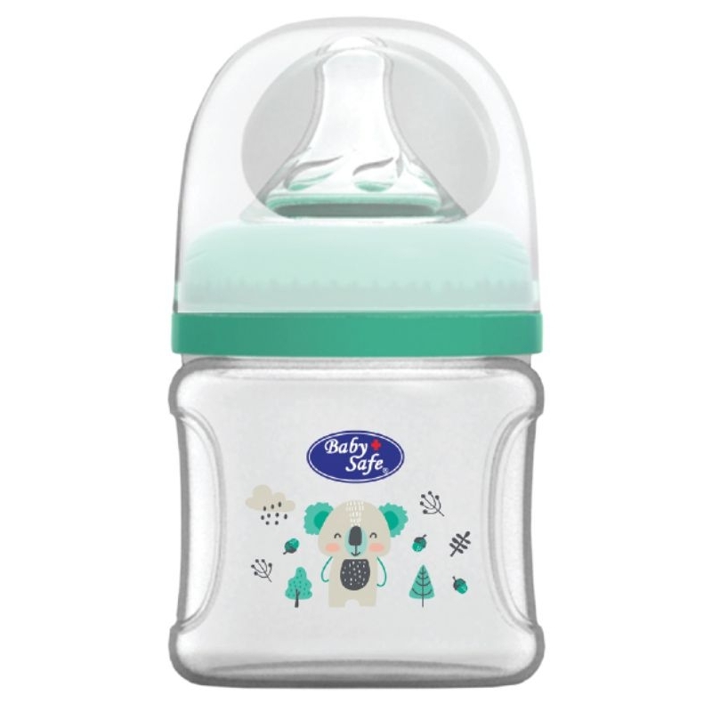 WN07 WN08 Baby Safe Wide Neck Bottle 120 ml 250 ml / Botol Susu Bayi Anti Kolik Babysafe