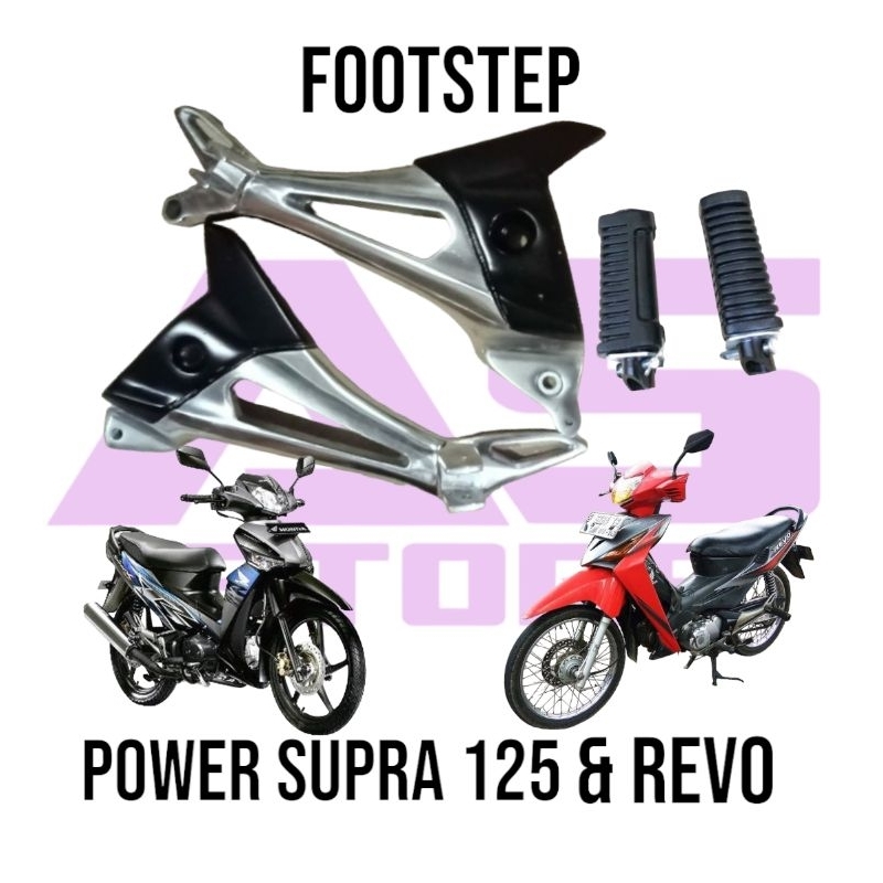 BARU_ POSTEP FOOTSTEP BOSTEP POWER PIJAKAN KAKI BELAKANG HONDA SUPRA X 125 DAN REVO LAMA