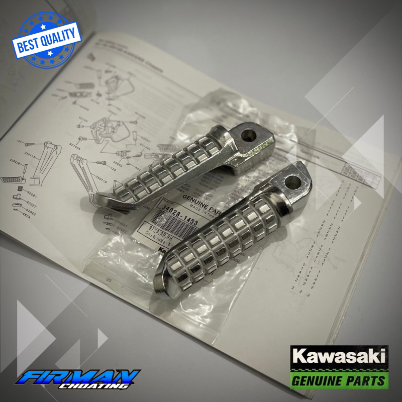 FOOTSTEP PIJAKAN STEP BELAKANG NINJA R SS ORIGINAL KAWASAKI • 34028-1453 (Kanan) • 34028-1452 (Kiri)