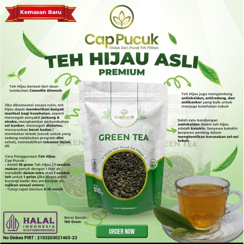 TEH HIJAU ASLI PREMIUM
