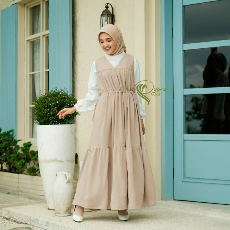 SADA OVERALL DRESS/tanpa iner