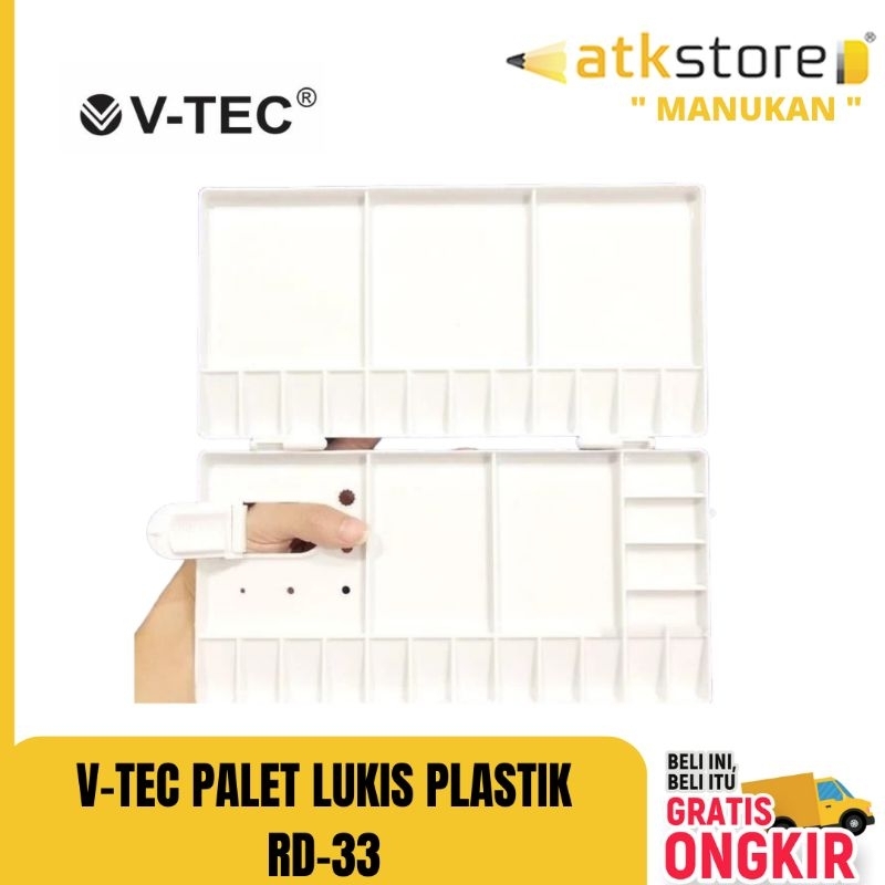 

Palette Plastik V-Tec RD 33 || palet lukis