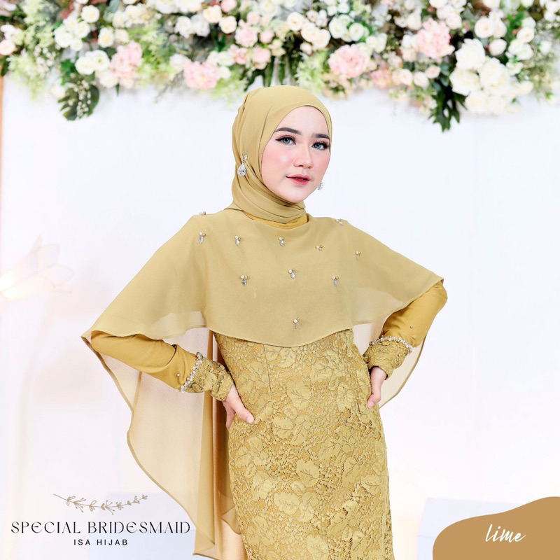 bridesmide by isa hijab original/distributor gmis premium