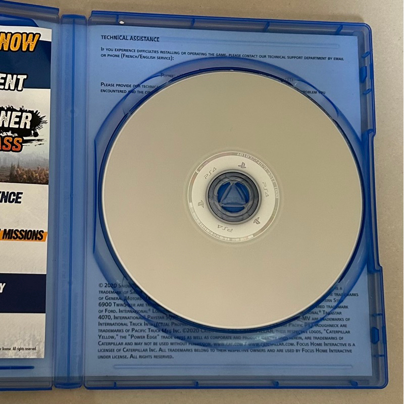 Snow Runner PS4 Kaset Snowrunner Playstation 4 CD BD Game Games Snowruner Simulator Truck Driver Snow Runer Gim mainan ori asli original ps4 ps5 Ets euro truck simulator balapan racing mainan anak gim