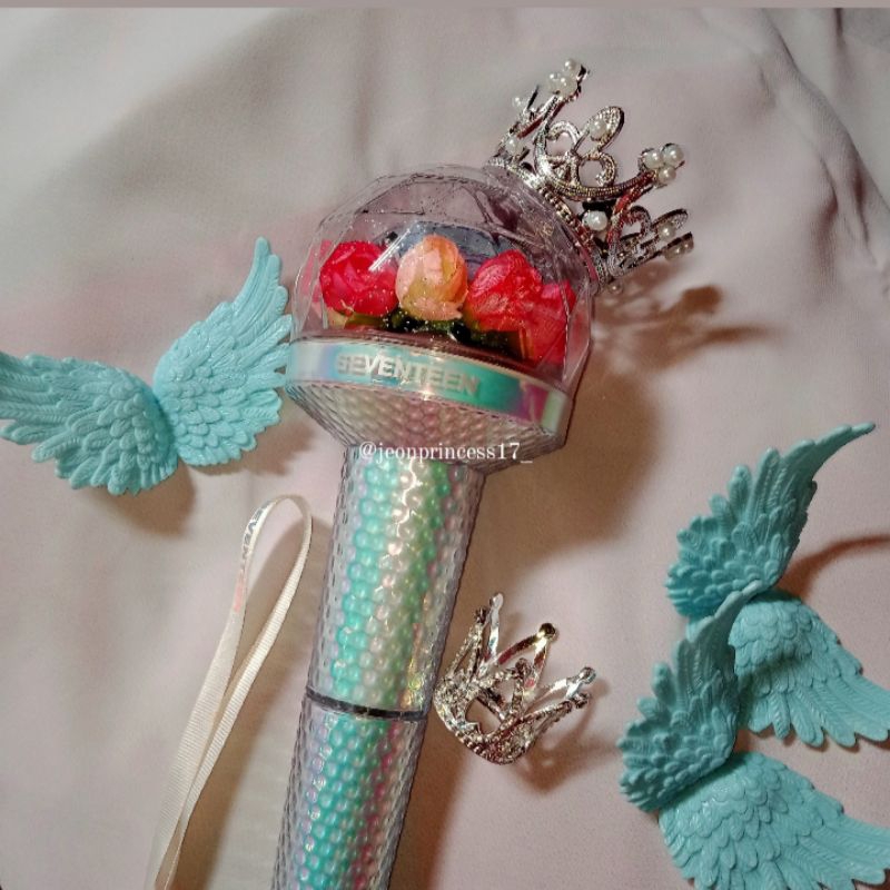 SHINING CROWN MINI MAHKOTA SAYAP DEKORASI LIGHTSTICK LAMPU K-POP SEVENTEEN BTS TREASURE EXO