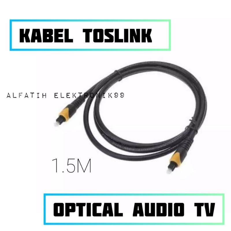 Kabel optik audio tv 1.5 meter ~ Kabel fiber optik ~ Kabel optik ~ Kabel optical audio tv ~ Kabel audio ~ Kabel audio speaker