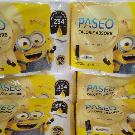 Tisu Paseo Dapur Calorie Absorb 3 Rol Kitchen Towel Tissue Paseo Tisue
