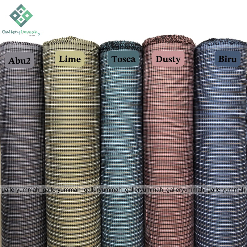 Kain katun madinah kotak - kain katun - kain madinah - kain kotak Harga per1/2meter