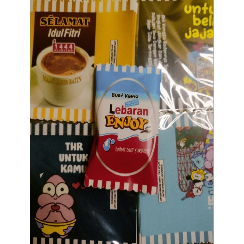 

Amplop Permen / Amplop Lebaran Terbaru 2023 / Amplop Snack Viral / Amplop Unik lucu Karakter
