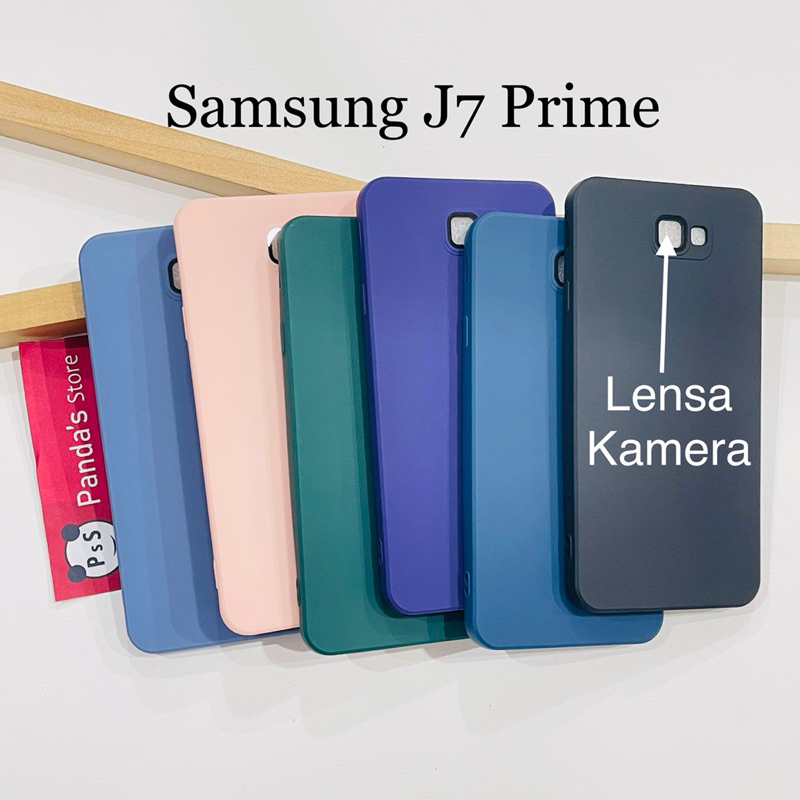 Case Samsung J7 Prime Lenspro Makaron Full Color Softcase Pro Lensa