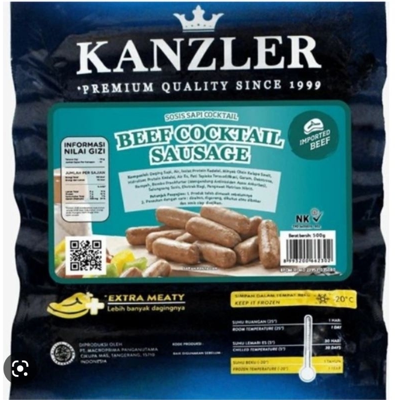 

Sosis Kanzler Beef Cocktail 500gr