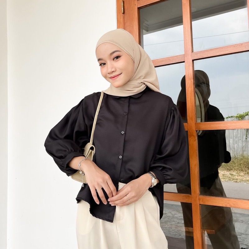 Tamstore Kemeja Wanita Elze Blouse Shakila Lengan Balon