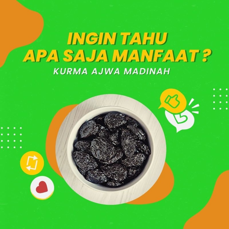 

KURMA AJWA PREMIUM AL MADINAH ORIGINAL SAUDI ARABIA 500 GRAM DENPASAR BALI