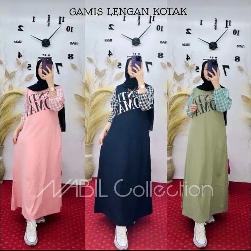 GAMIS BY NABIL ORI MIX KOTAK VIRAL // GAMIS WANITA KEKINIAN