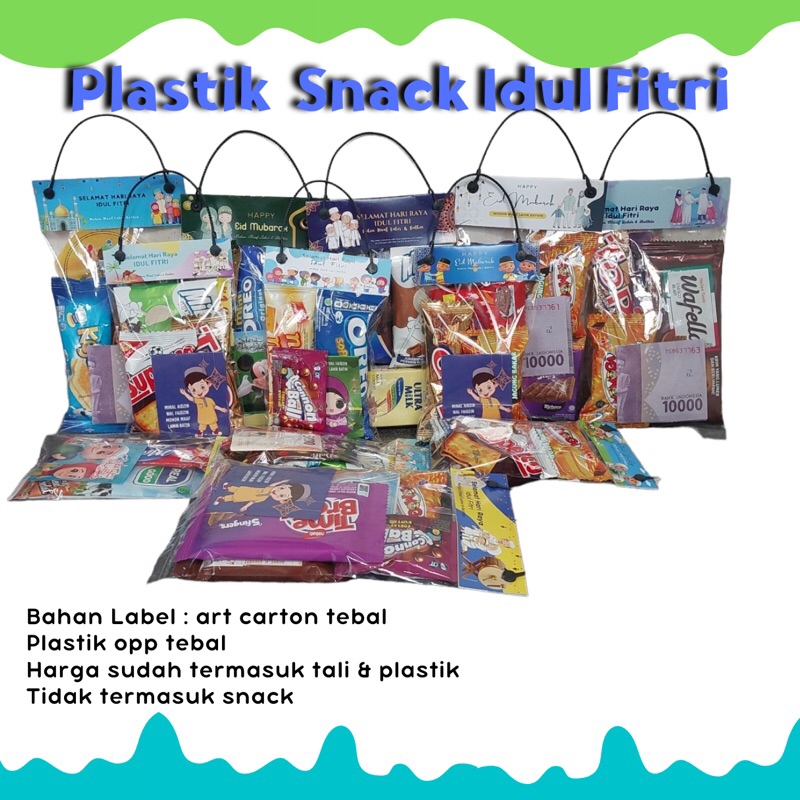 

10 Pcs Plastik Snack Idul fitri Thr Lebaran