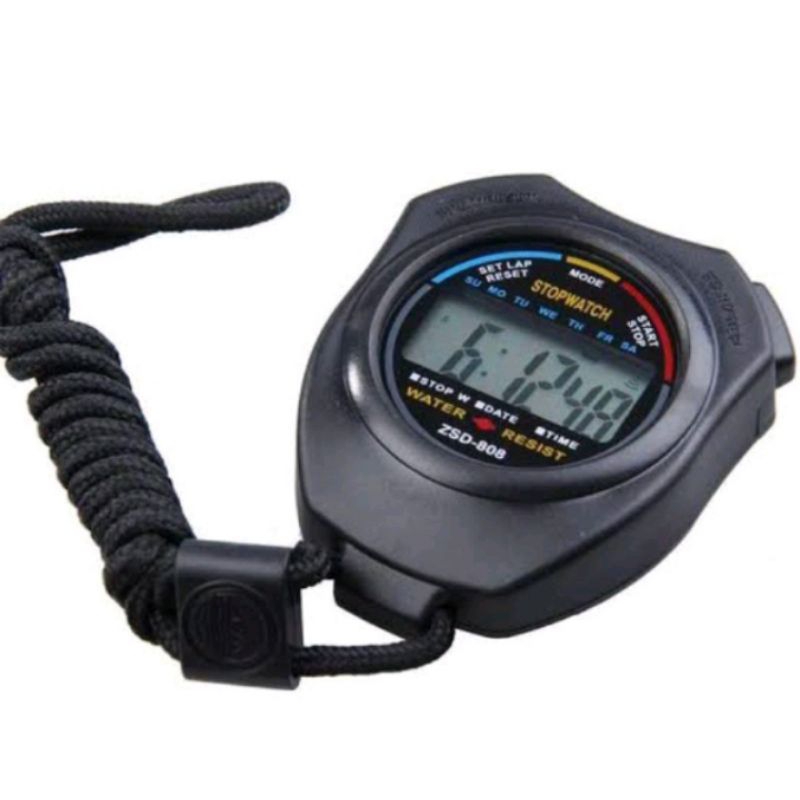 RB Stopwatch Olahraga Genggam Digital LCD Stopwatch Digital