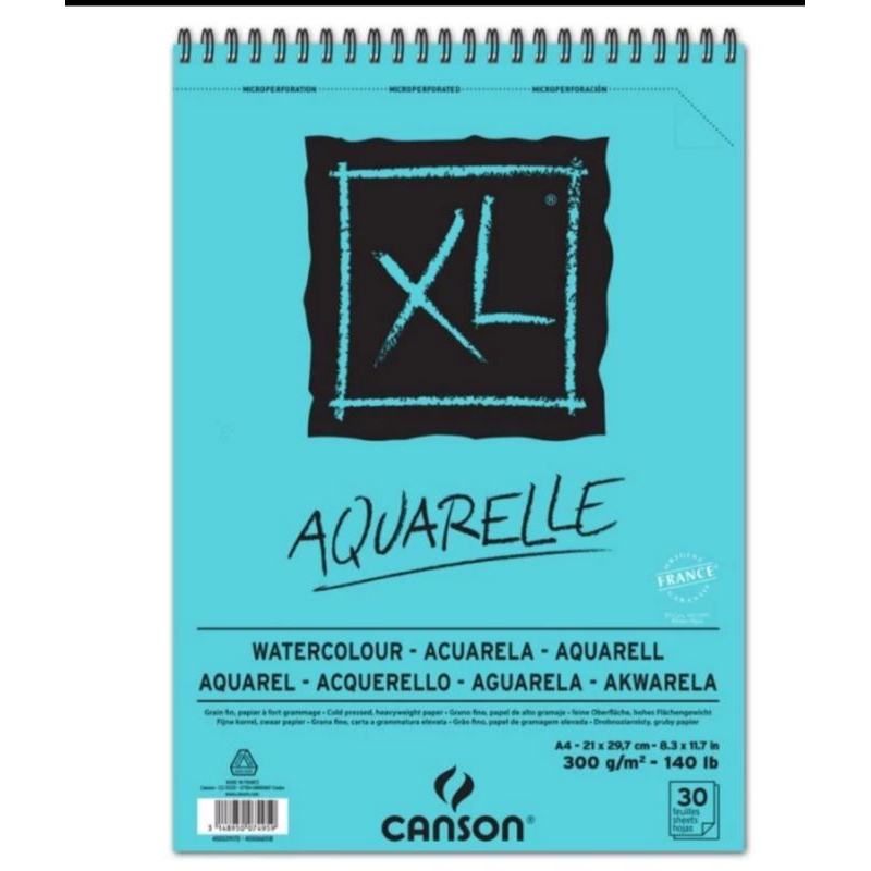 

Sketchbook Canson A4 30 Lembar XL Aquarelle