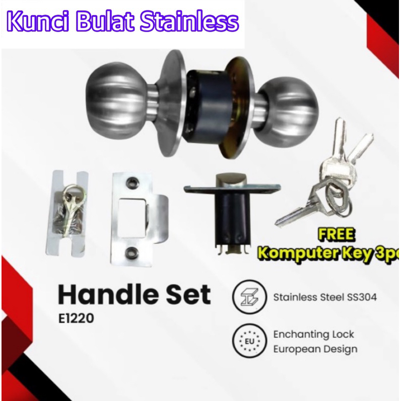 Kunci bulat/ kunci kamar mandi stainless/ KUNCI BULAT kunci pintu bulat kamar mandi set/ kunci kmar mandi stanlis,kunci pintu/kunci pintu termurah /kunci bulat pintu