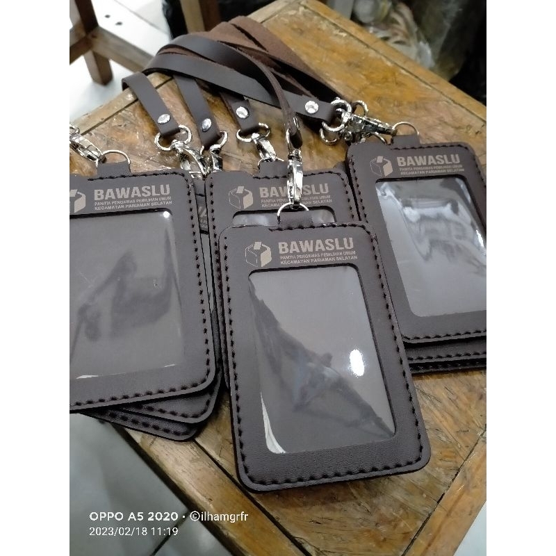 

Dompet holder Bawaslu laser/holder id card Bawaslu/tempat id card