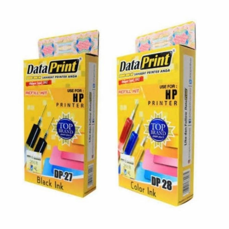 Data Print Tinta Refill Printer HP DP 27 DP 28