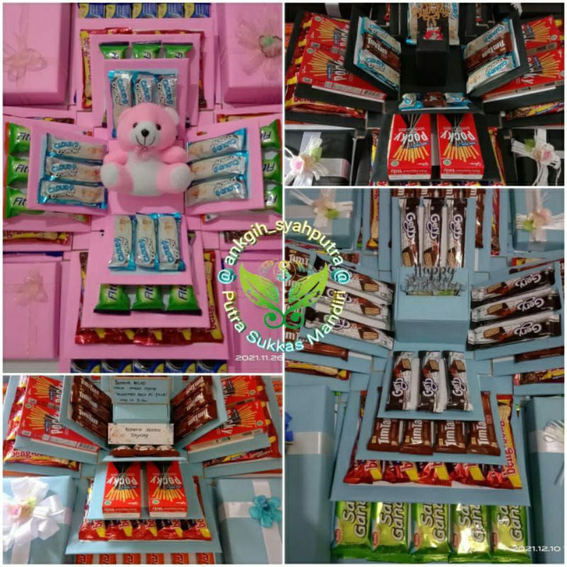 

Kado Snack 4Layer - Explosion Box - Hadiah Ulang Tahun