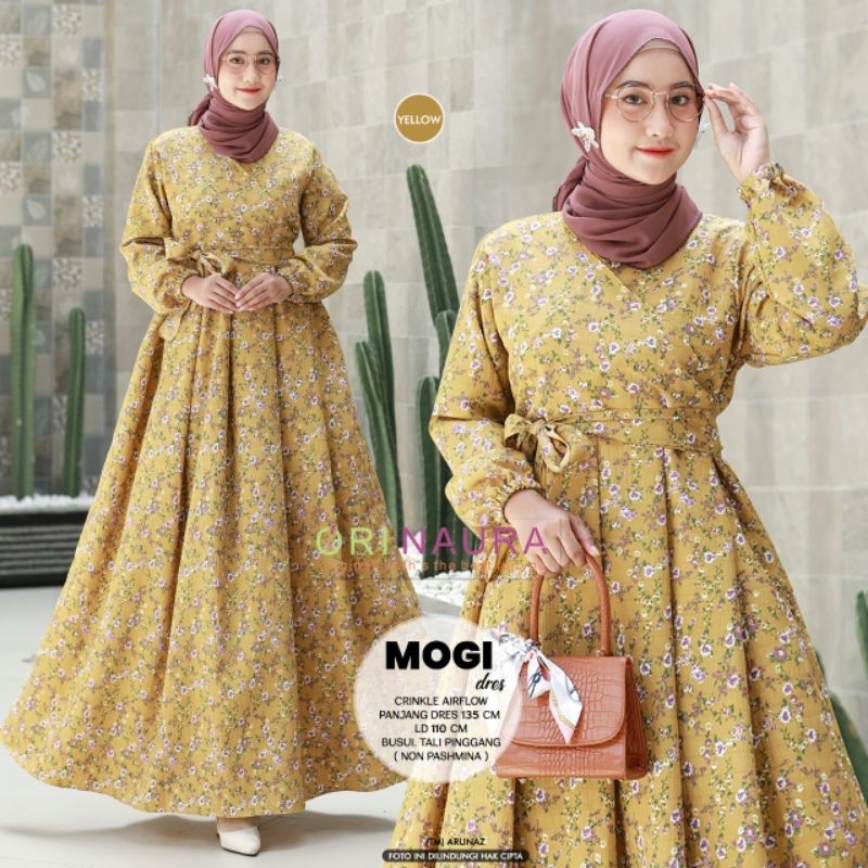 MOGI,HAIDAR Midi Dress Wanita by Ori Naura