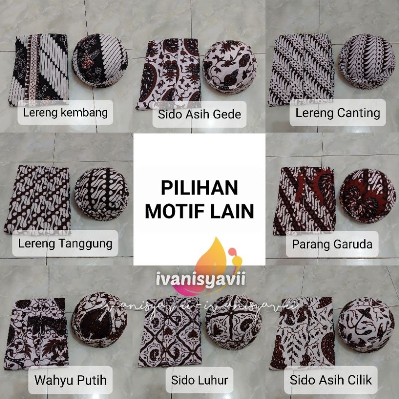 [1sst] Baju Manggolo / Beskap + Jarik + Blangkon || Nuansa Hewes Hijau - Motif Lereng Canting