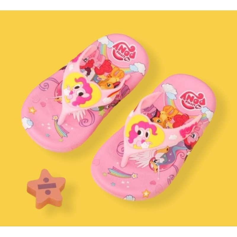 Sandal Anak Cewek Import Sendal Jepit Anak Perempuan Kuda Pony