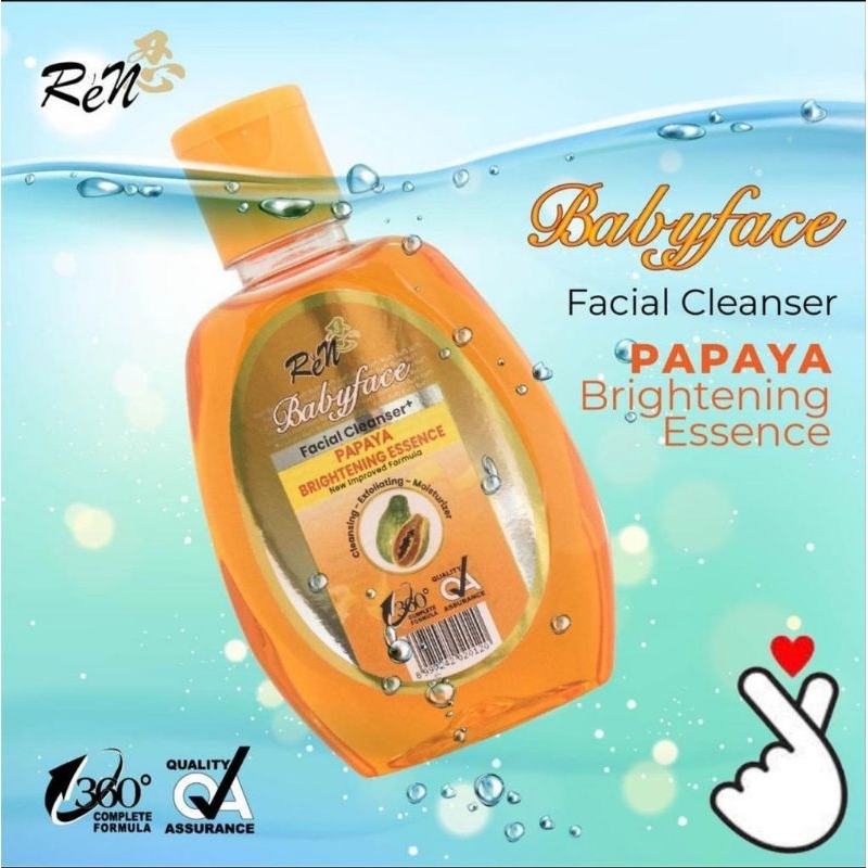 Ren BabyFace Facial Cleanser Papaya BRIGHTENING
