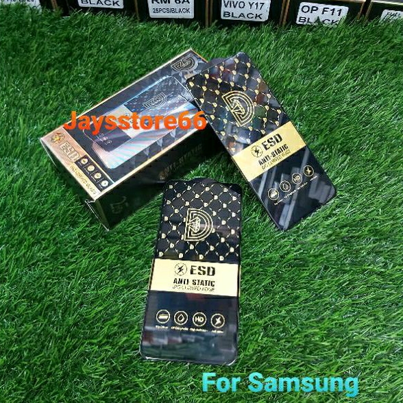 Tempered Glass Full Cover ESD ANTI-STATIC Anti Debu For Samsung A10 A10s A51 A71 j3 J5 J4 A20 A30 A30S A50 A50S A33 A32 4G A22 4G A03 A03S A03 Core A04 A04S A04E A02 A02S A20S A32 5G A22 5G A23 M23 A12 A13 M30 A21S A51 A52 A53 A71 A72 A73 A11 M11 J2 Prime