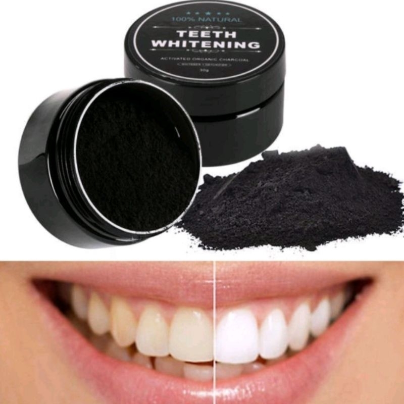 PEMUTIH GIGI TEETH WHITENING CHARCOAL POWDER