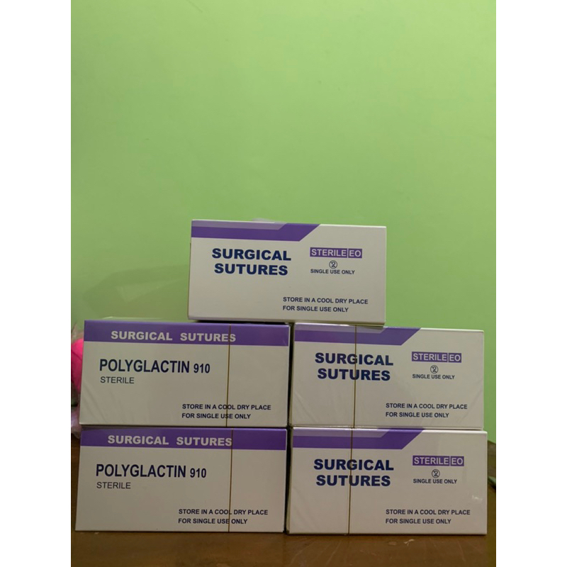 Jual Benang Bedah Surgical Suture Pga Polyglycolic Acid Cutting Shopee Indonesia