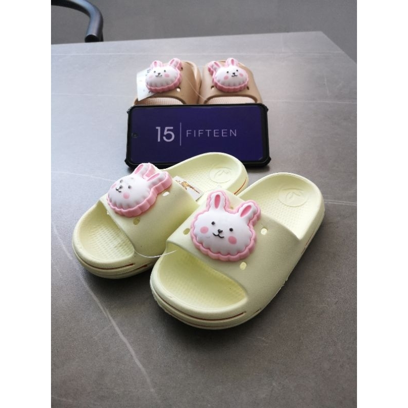 NEW ! ! ! SIZE 19-29 SANDAL SELOP Sandal Anak Perempuan RABBIT 0-4 TAHUN KARET COLLIN / SANDAL SLIP ON ANAK CEWEK 6122-B