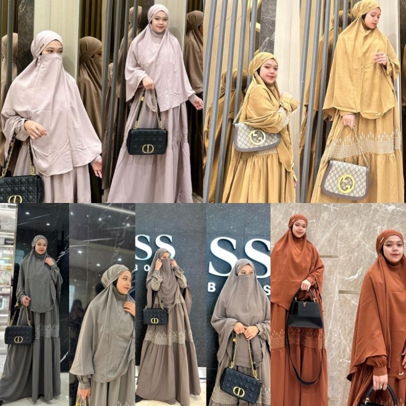 AMANDA SERIES 5 WARNA set syari original product