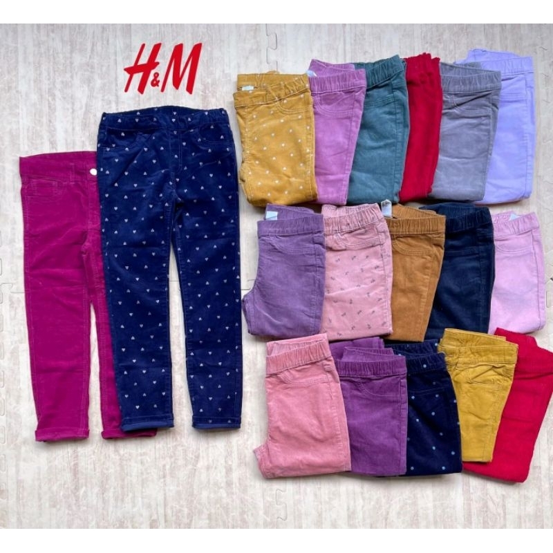 CELANA JEGGING ANAK CORDUROY H&amp;M ORIGINAL PART 1