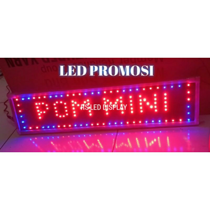 Lampu Tulisan "POM MINI"