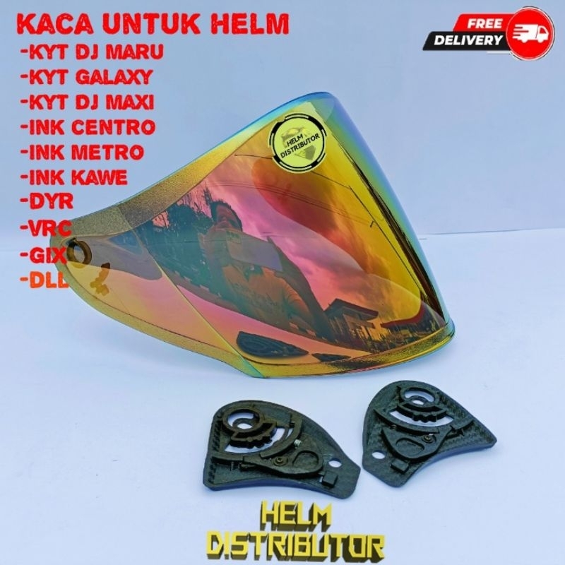 KACA HELM INK CENTRO /  DJ MARU / GALAXY IRIDIUM BLUE DLL