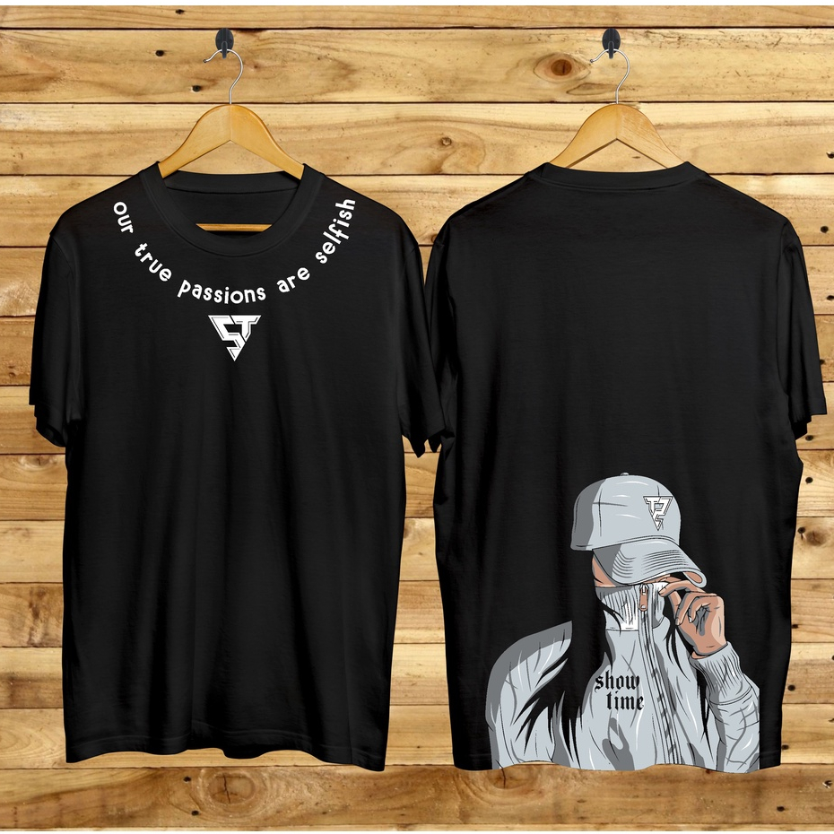 Kaos Tshirt Pria Terbaru Samurai Jepang Passion Are Selvi Warna Hitam Distro Lengan Pendek Motif Sablon Bergambar Keren