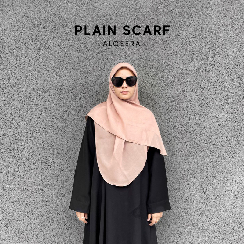 Plain Scarf | Hijab Segiempat Malay | Alqeera