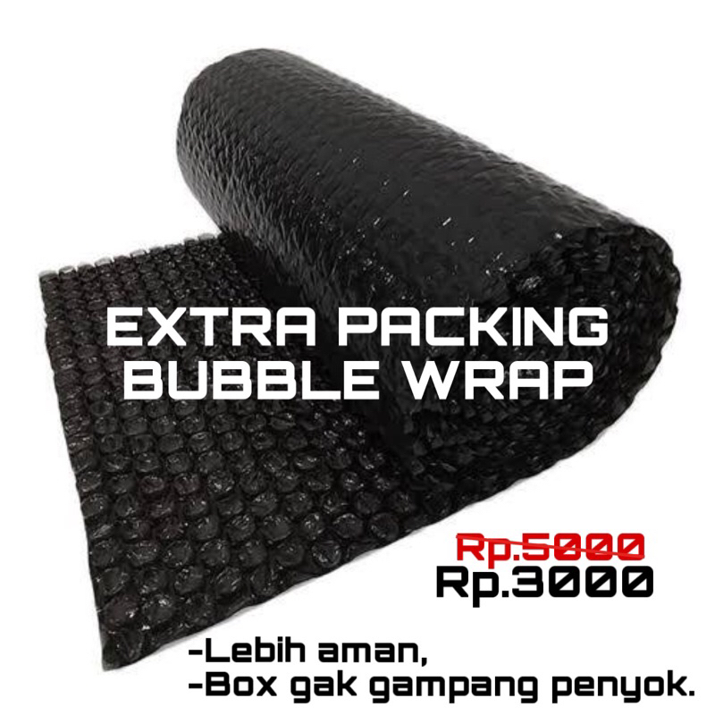 

Bubble wrap Extra protection paket.