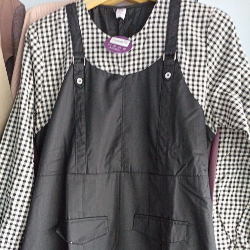 ETICHA AYUMI 331 KOTAK KOTAK OVERAL KATUN BUSUI GAMIS ETHICA TERBARU BUSUI BAJU ABG GAMIIS SYARI