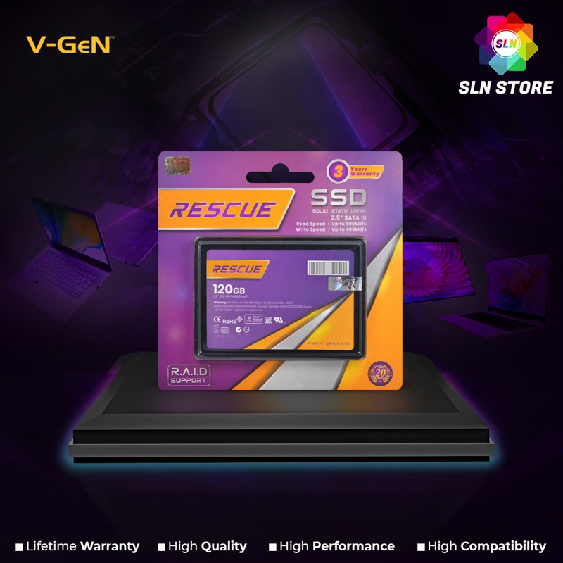 SSD 128GB V-GeN Platinum 2.5&quot; SATA 3 Solid State Drive Vgen RESCUE 120GB SATA III Original